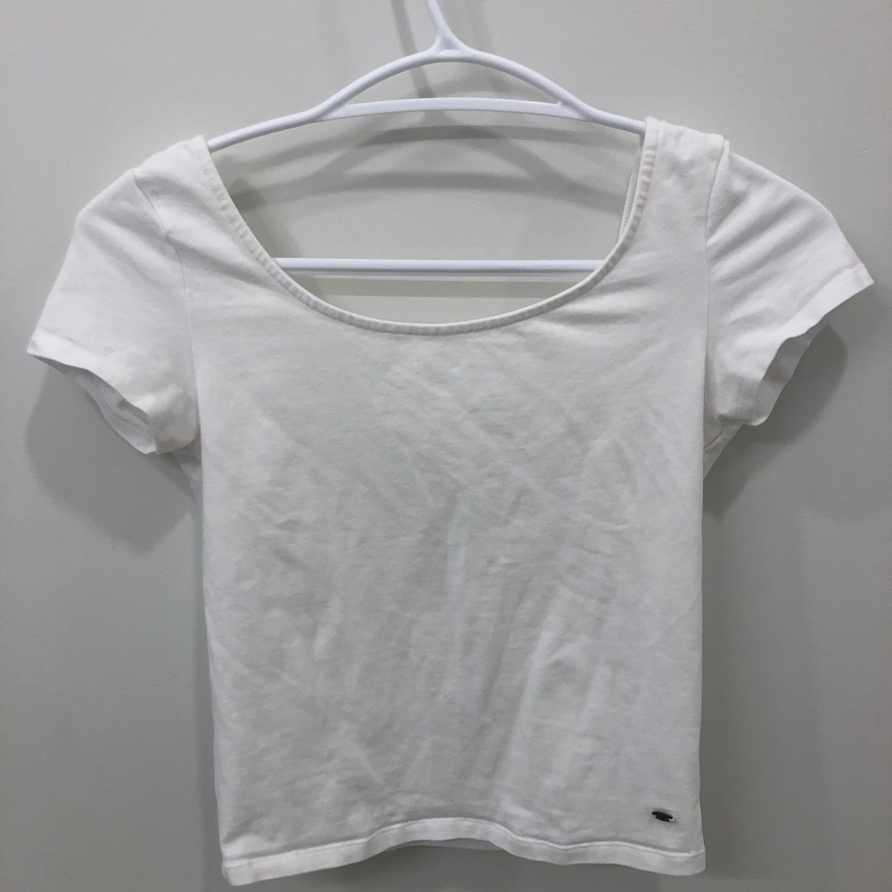 American eagle scoop neck low back crop top